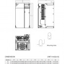 Przemiennik częstotliwości 3-fazowy 22 kW 400V AC Delta Electronics VFD45AMS43AFSAA